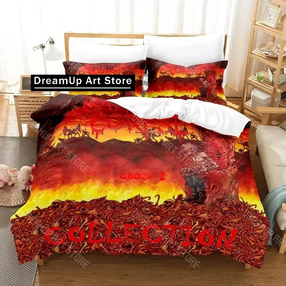 2026 3D Print CANNIBAL CORPSE Bedding Set Single Twin Full Queen King Size Aldult Kid Bedroom Duvetcover Set Skeleton Bed Sheet