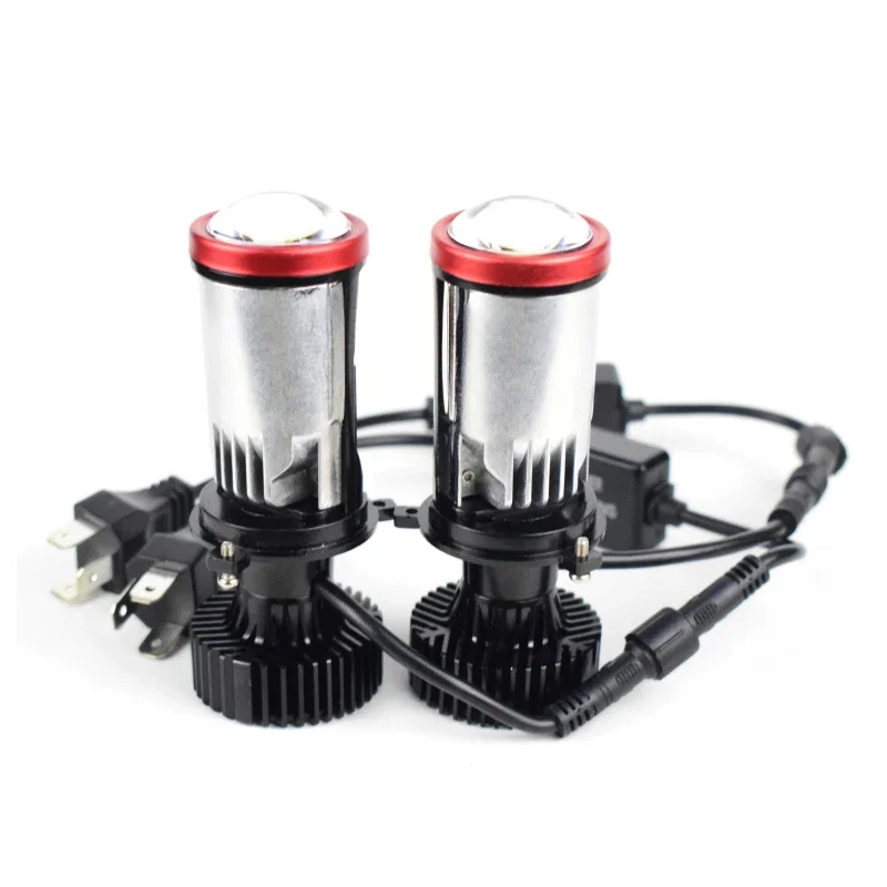 Y8 H4 LED المصابيح الأمامية السيارات H4 LED أضواء جهاز عرض صغير عدسة 6000K السوبر مشرق 22000LM عالية منخفضة شعاع سيارة العلوي LED مروحة تربو #2