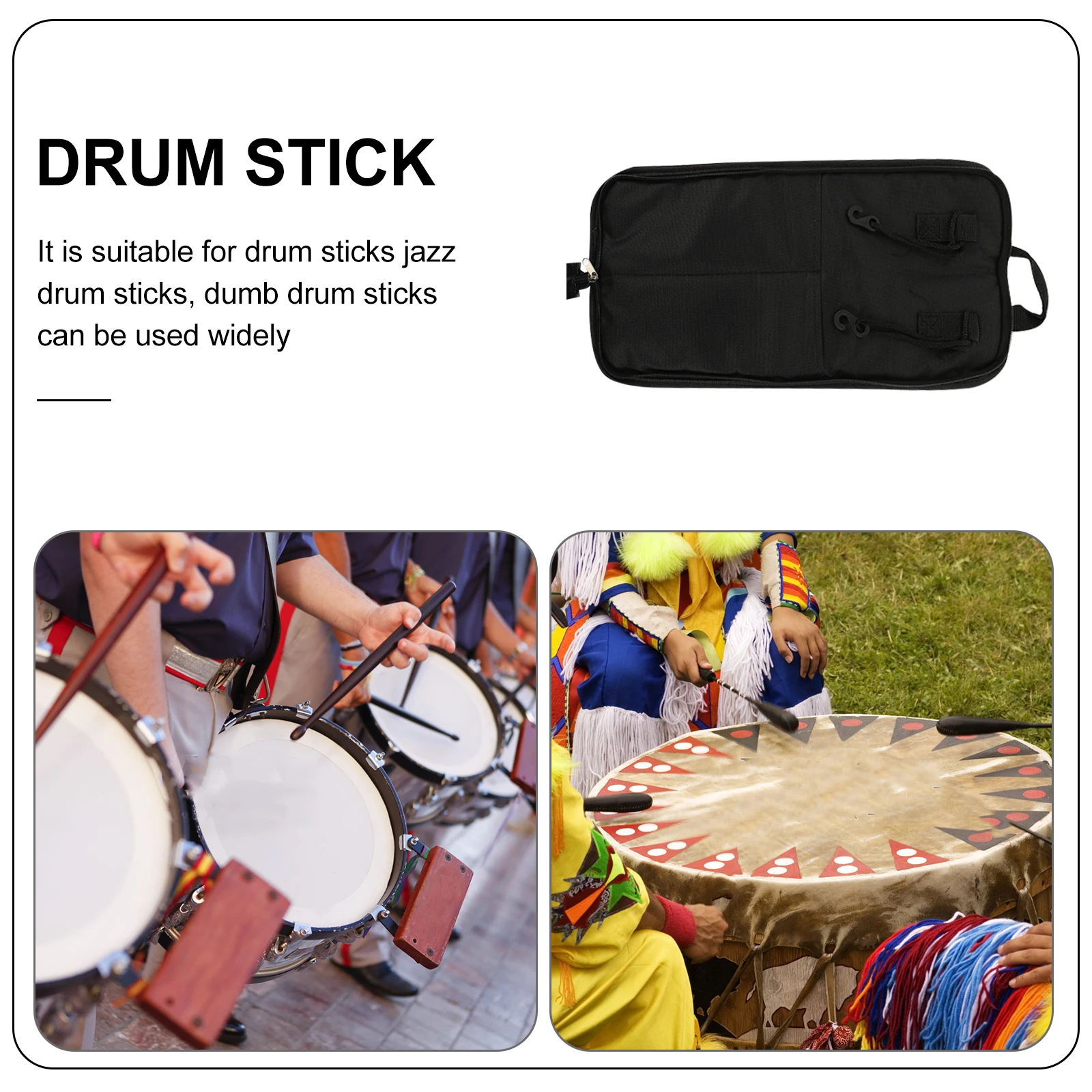 

Drum Stick Bag Oxford Tote Gavel Drumstick Holder Organizer Carry Cloth Storage Pouch
