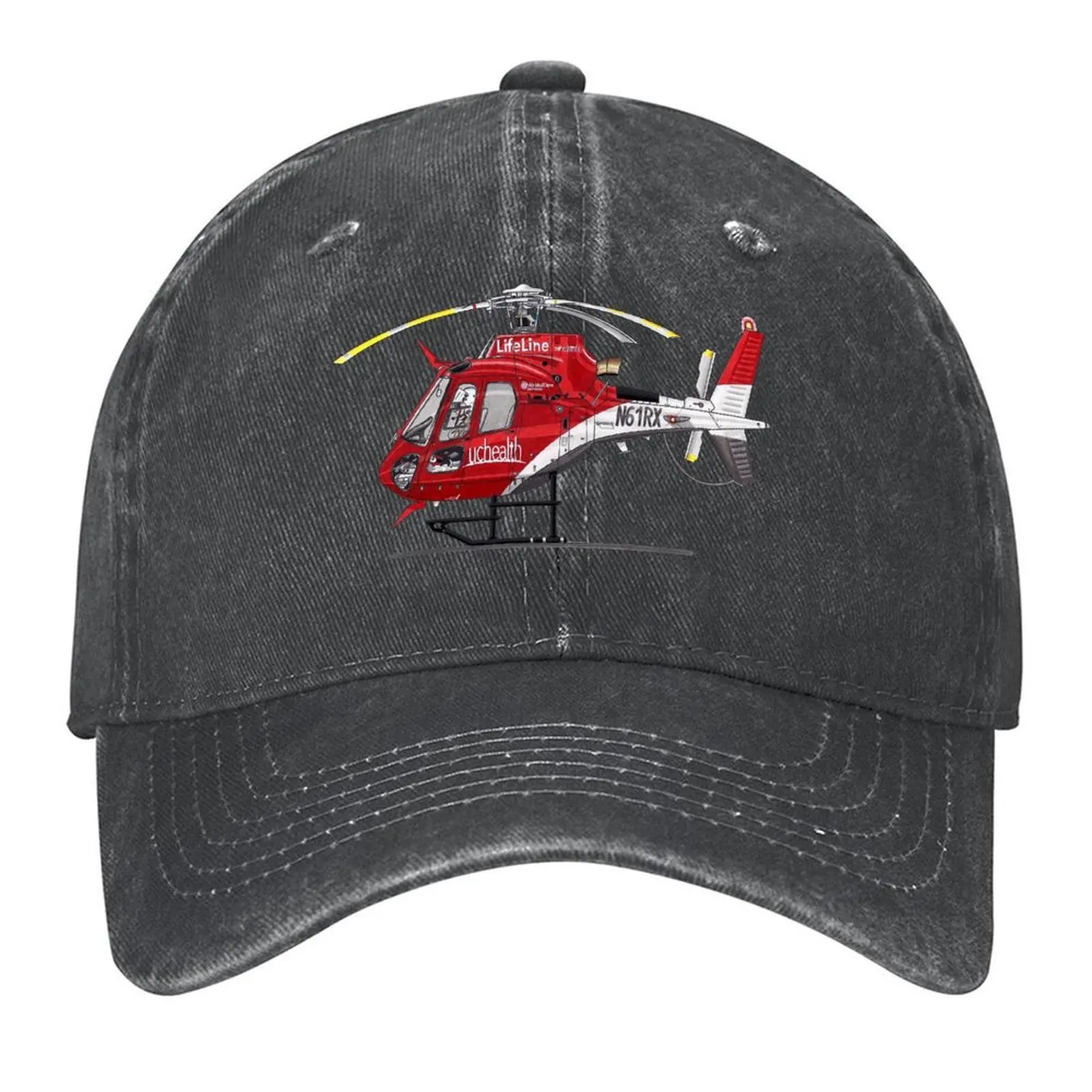 

Airbus H125 / Eurocopter AS350 B3 UCHealth LifeLine N61RX Baseball Cap luxury caps Hat men Visor Women's 2025 Men's