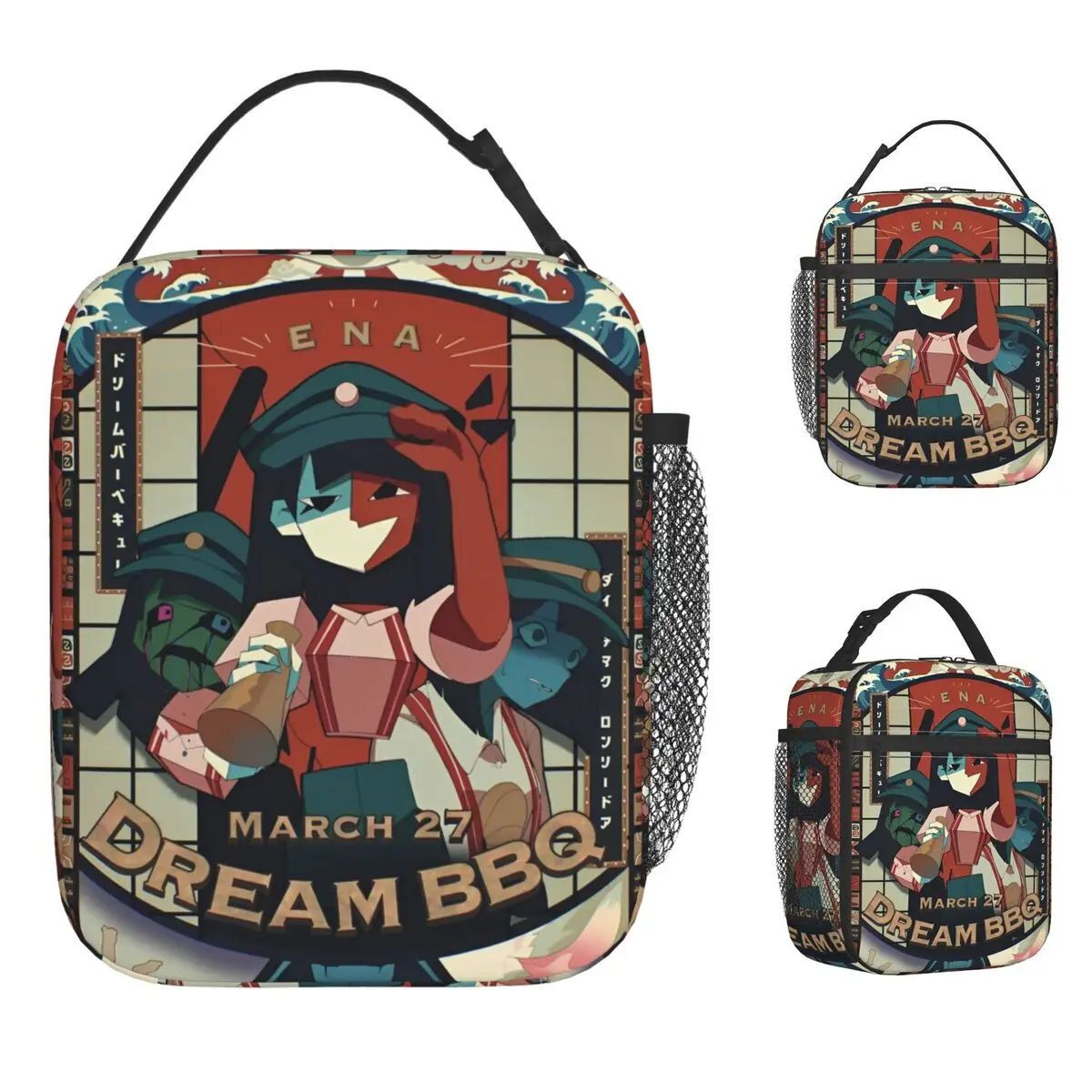 

Dream BBQ ENA Lunch Bag Game 2025 Vintage Lunch Box For Women Travel Convenient Cooler Bag Waterproof Designer Thermal Handbags