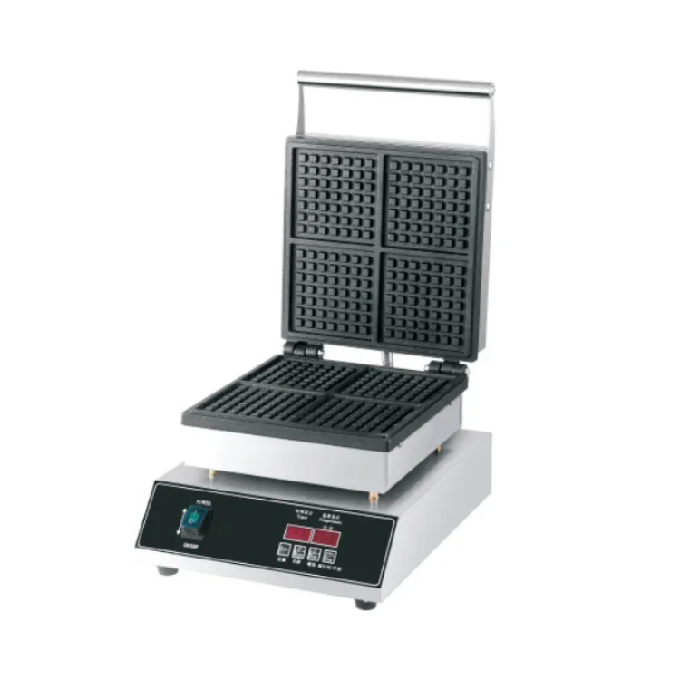 الاستخدام المنزلي 350 واط التلقائي غير عصا الحرة الكهربائية الصغيرة سهلة ثقب دائري دونات شكل دونات آلة صنع الوافل