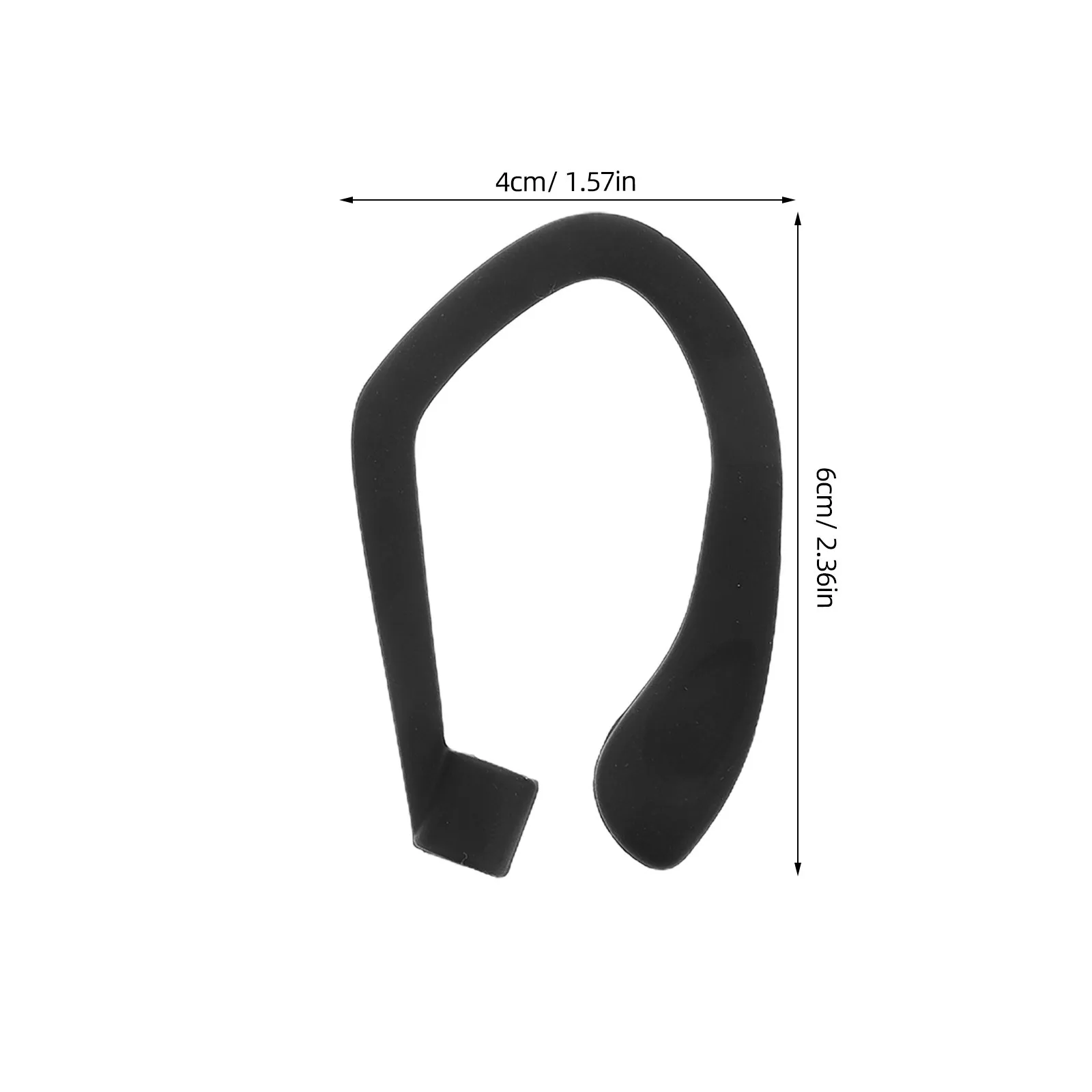 1Pair Silicone Ear Hooks for Earbuds Anti Slip Secure Fit Replacement Accessories for Running Jogging Cycling Gym Workout