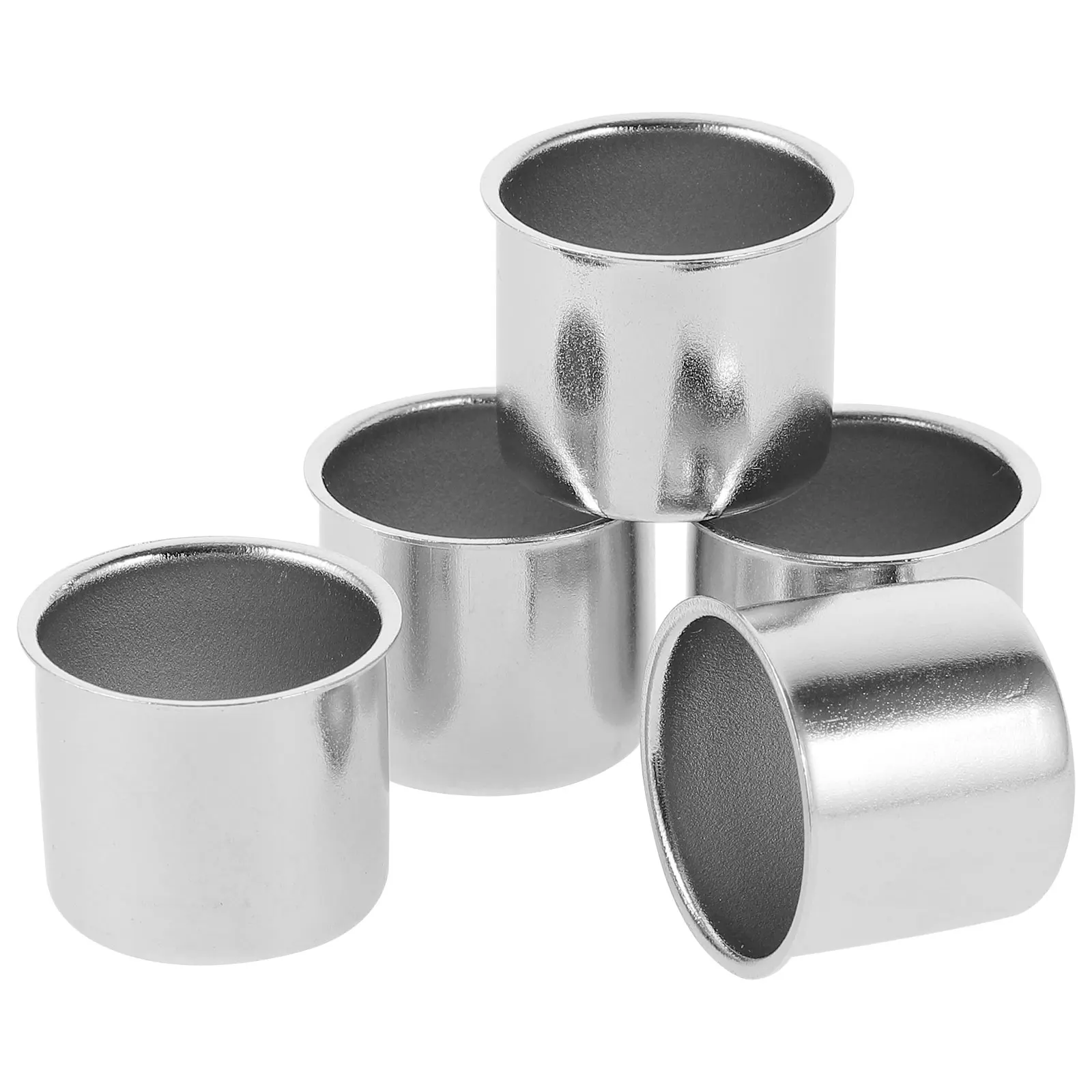 

10pcs Cup Metal Aromatherapy Cups 23x20x0 5mm Random Color Drip Proof Home Decor Romantic Wax Burning Container
