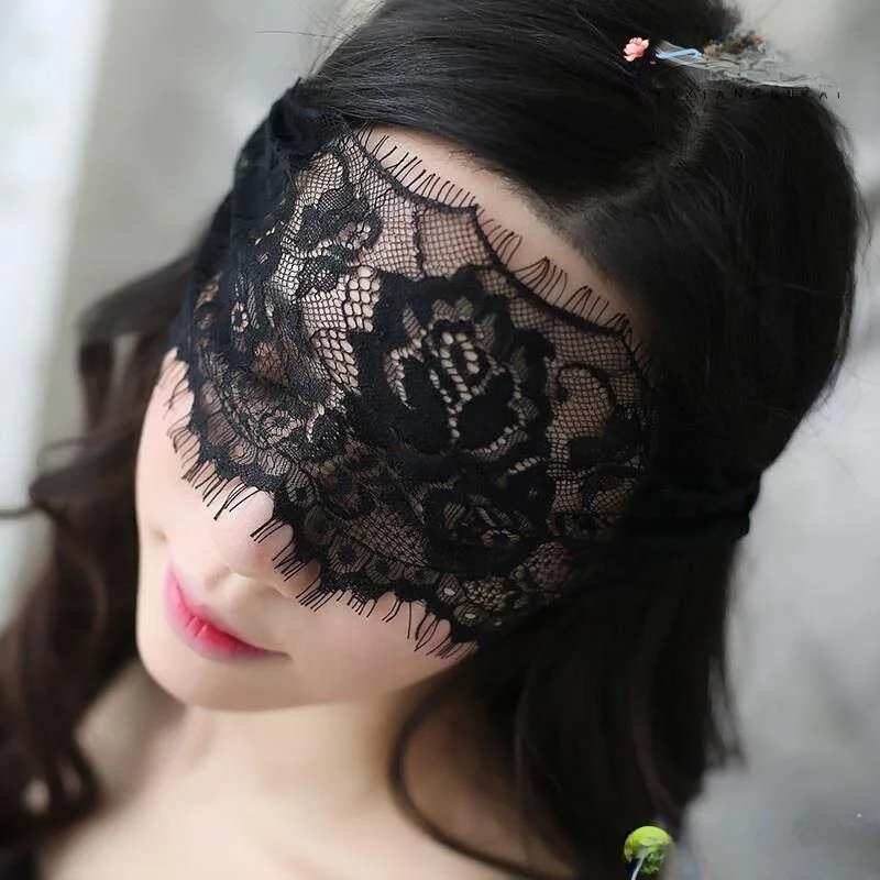 

Lace Eye Mask Half Face Mask Women's Adult Masquerade Party Mask Black Sexy Atmosphere Party Costume Accessory Halloween Costume