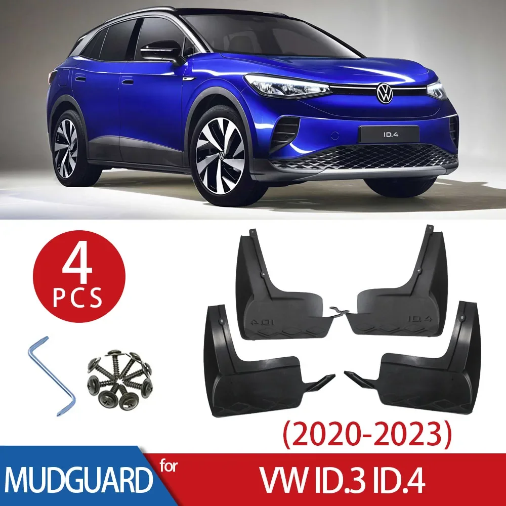 اللوحات الطينية للسيارة Volkswagen VW ID.3 ID.4 ID 3 ID 4 CROZZ 2020 2021 2022 2023 واقيات الطين واقيات الطين واقيات الطين #1