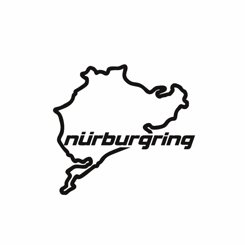 14*12,5 cm Auto Styling Racing Road Racing Nürburgring Kreative Auf Auto Aufkleber Aufkleber Heckscheibe 3D Lustige Aufkleber Aufkleber Aufkleber