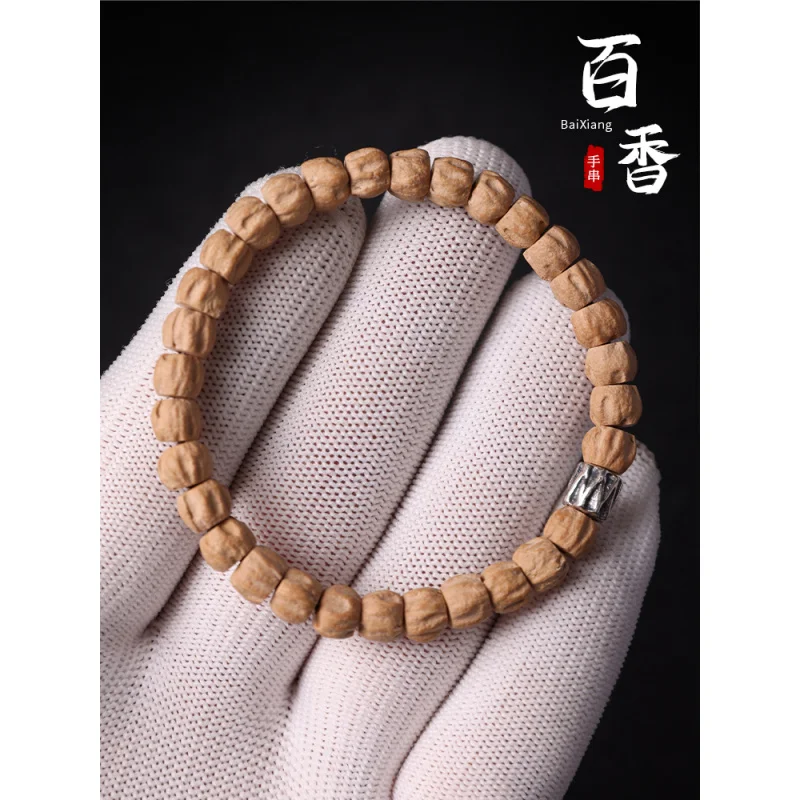 Genuine goods hot zhenbaixiang bracelet Tibetan straight cut deep pit single circle high density seed cacumen Plat