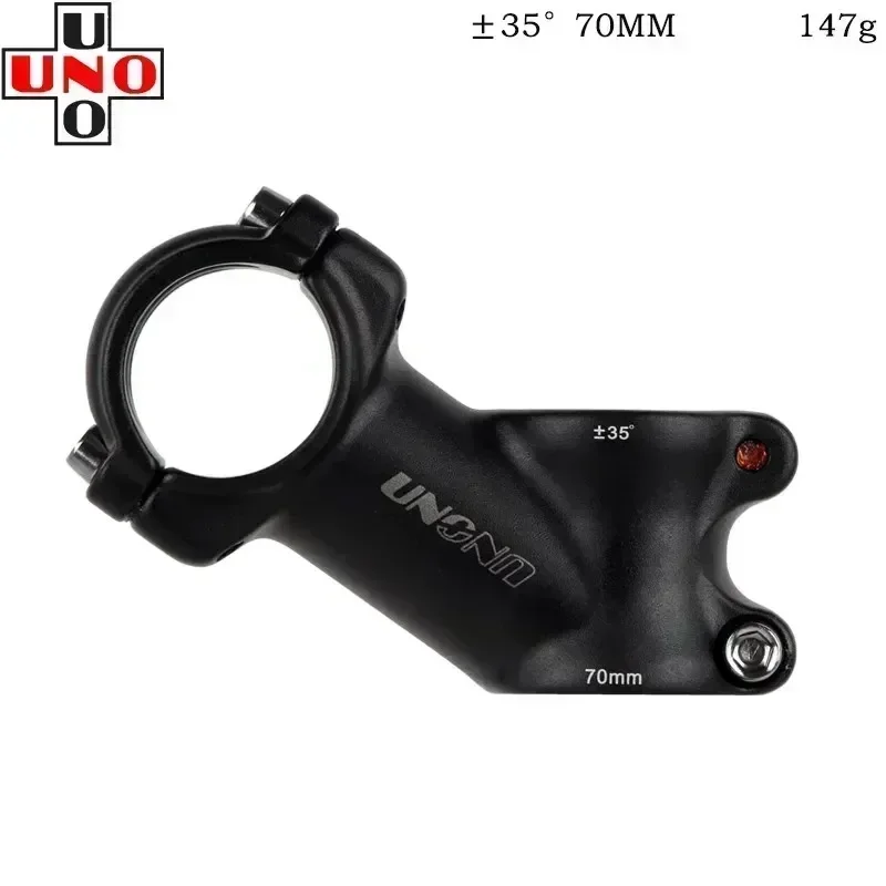 UNO 31.8mm Bike Stems 7/17/35 Degree Mountain Road Bicycle Stem 60-130mm Aluminum Alloy Handlebar Power Ultralight MTB Table