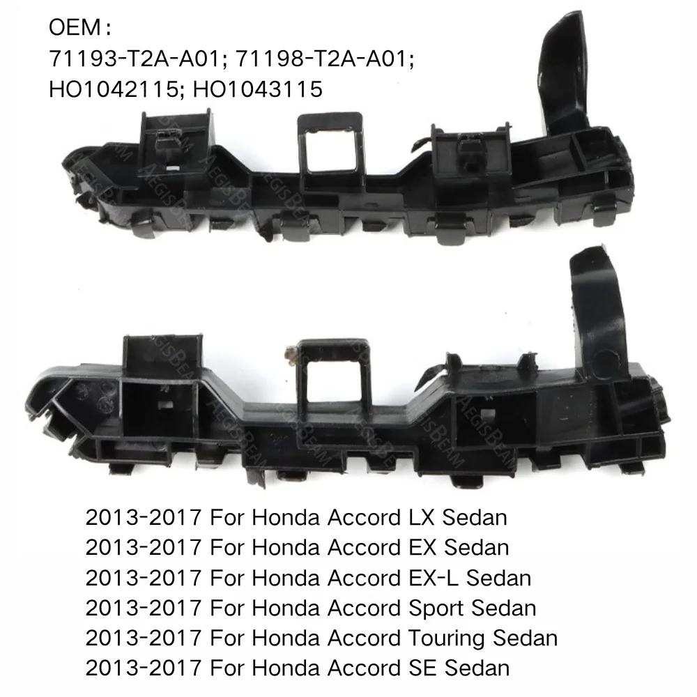 

Front Bumper Retainer Bracket Spacer Support For Honda Accord LX EX-L Sport Touring SE Sedan 2013-2017 71193-T2A-A01 Accessories