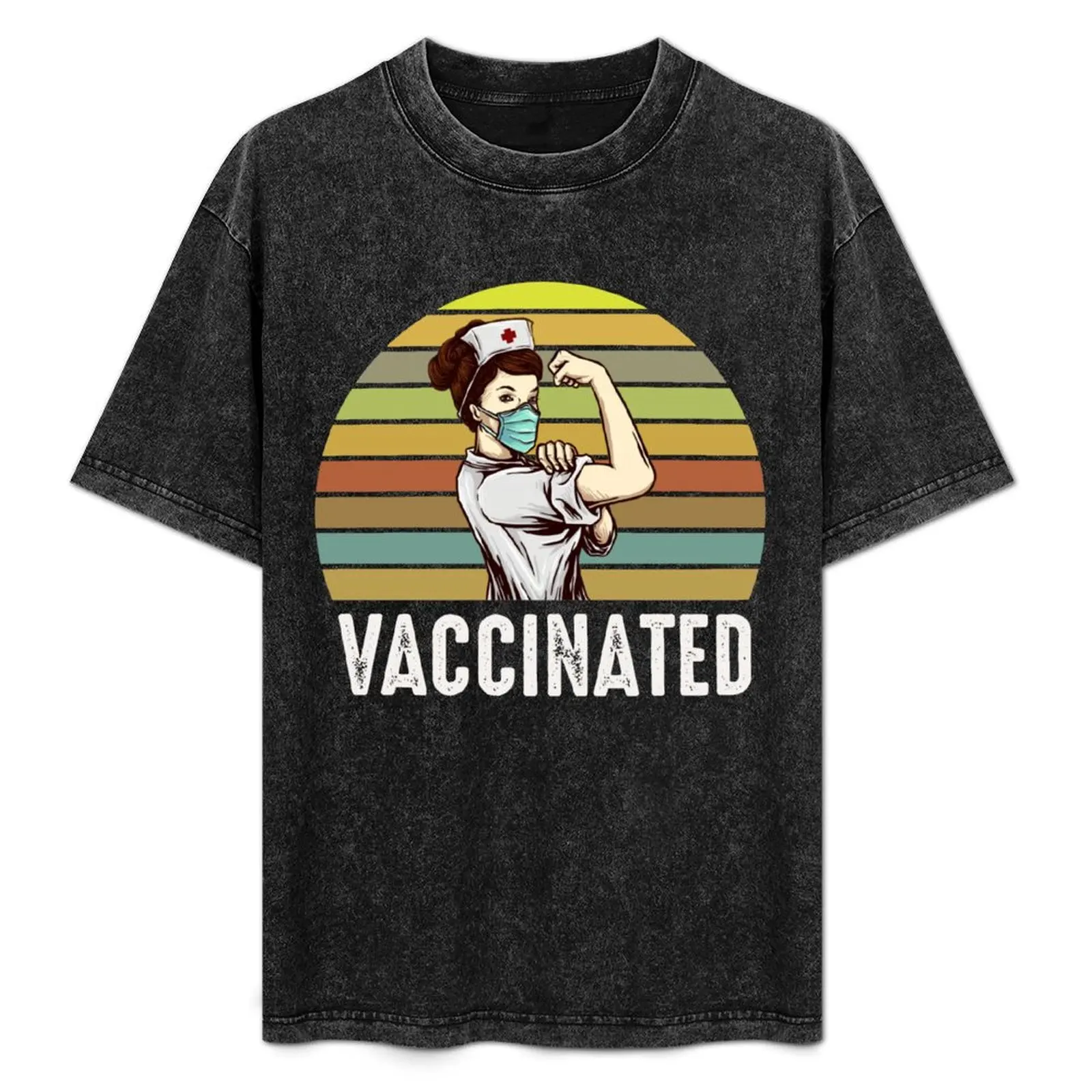 

Funny Nurse Vaccinated,Pro Vaccines Gift T-Shirt cute clothes for a boy anime stuff mens designer t shirt