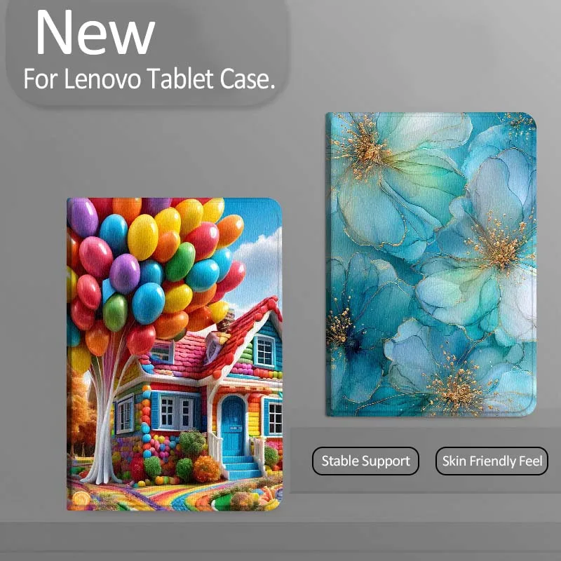 

Colored Balloon Flower Texture Gift For Xiaoxin Lenovo Tab Pad K11 K10 M10 P11 3rd Plus Pro Legion Y700 Y900 Gen4 2 Tablet Case