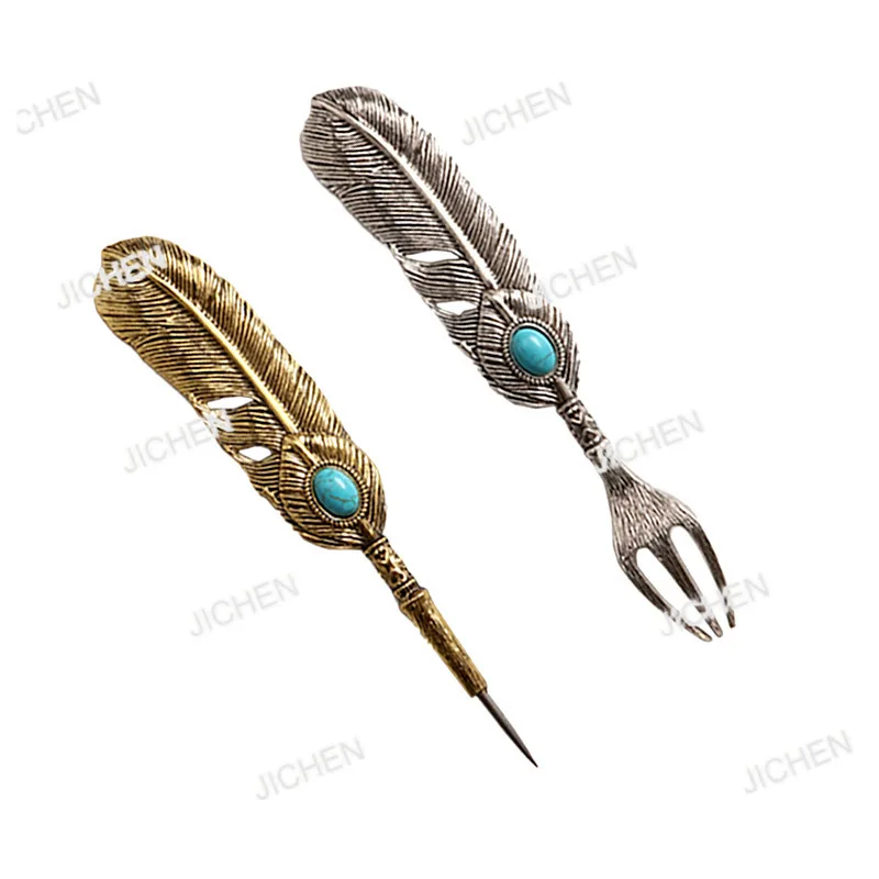 

Neu versandte Artike Hookah Accessories Creative Feather Shaping Cigarette Fork Cigarette Accessories