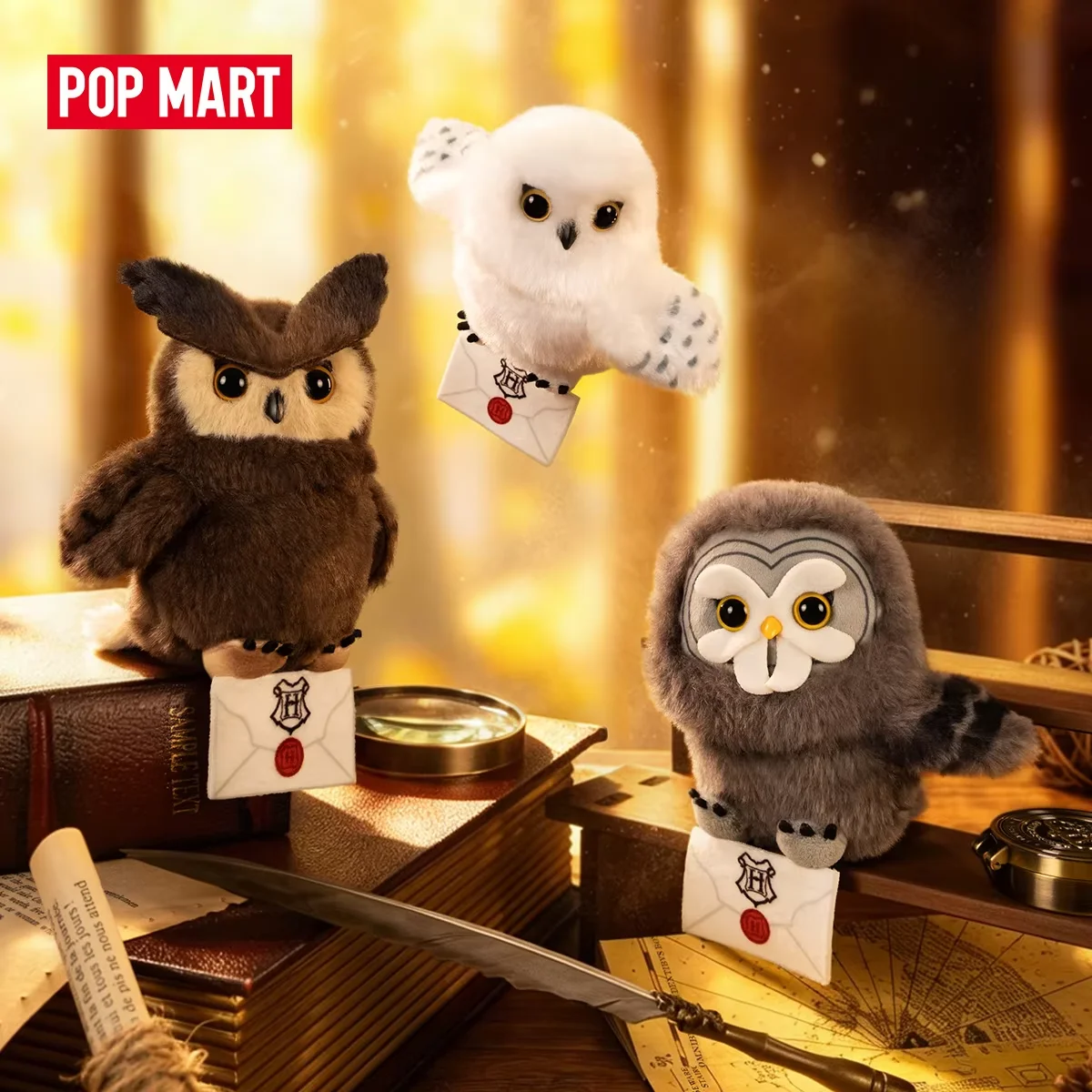 Genuine Hot Selling In Stock PopMart Gong Magic Owl Series Pendant Blind Box Hedwig Collection Bag Pendant Decoration Gift Toys view 2