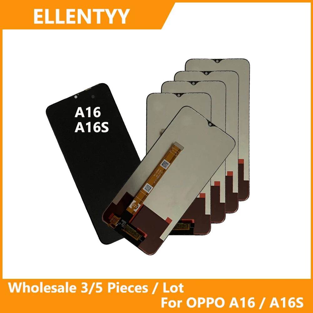 

Wholesale 3/5 pieces / Lot High Quality For OPPO A16 / A16S Screen Lcd display With Touch Digitizer CPH2269 CPH2271