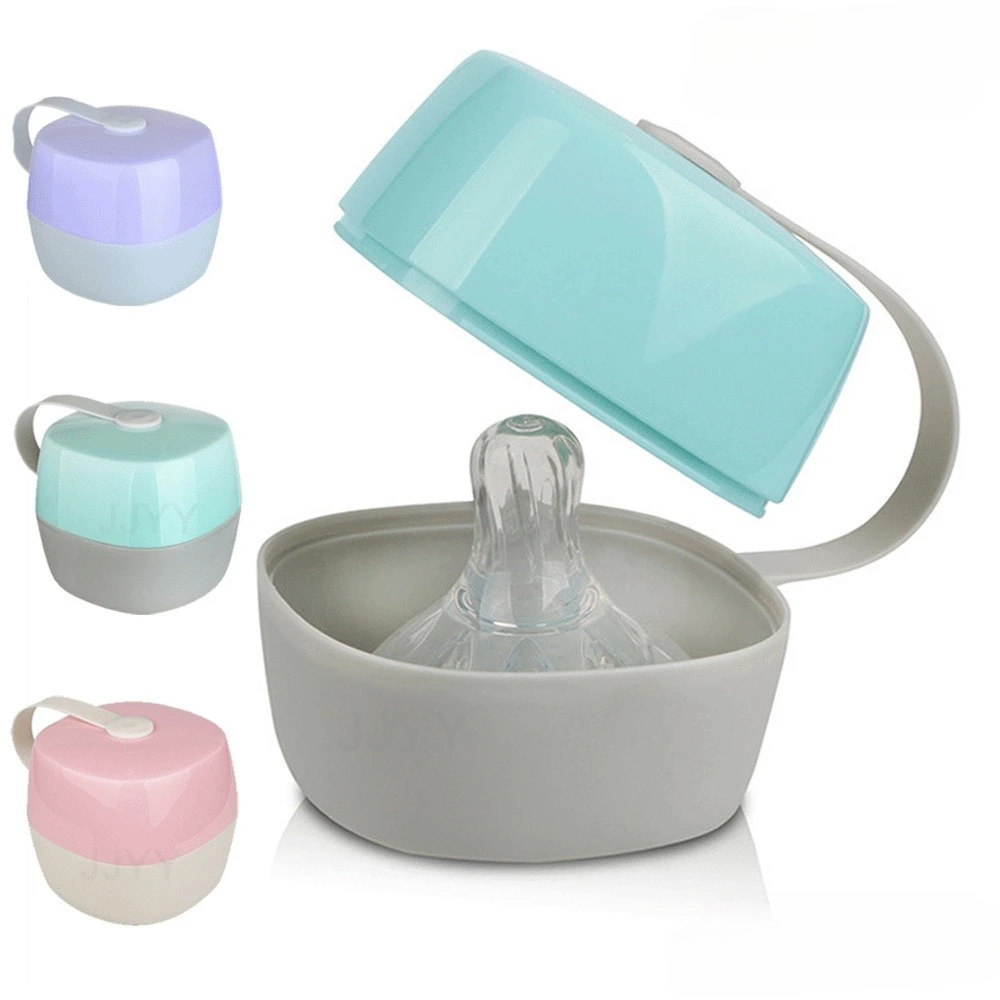 JJYY Pacifier Box Finger Set Teether Storage Pacifier Wide Mouth Portable Pacifier Box Bite Music Play Mouth Box