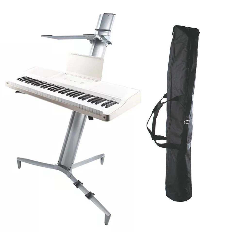 Soporte de teclado de aluminio, instrumento musical, soporte de Piano Electrónico doble, soporte de teclado de Metal