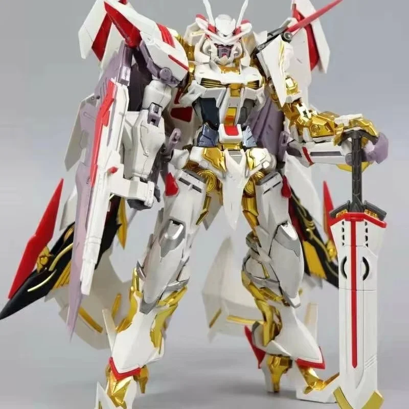

Модель для сборки Daban 8826 Gold White Astray Mobile Suit Anime MG 1/100 MBF-P01-RE2, пластиковый конструктор, коллекционная фигурка, подарок