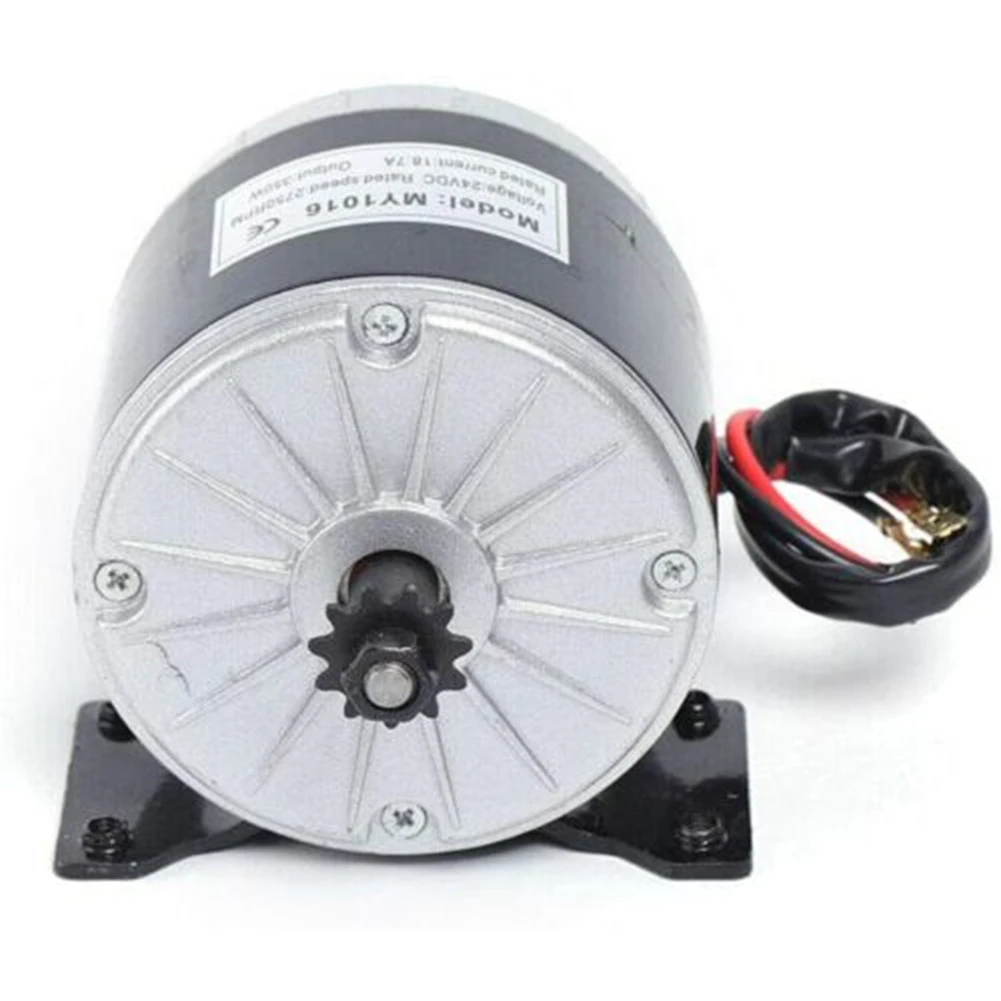 36V DC Motor MY1016 350W Brushed Stainless Steel Generator With 6mm Chain For E-Scooters Robots Wind Turbines 2650 RPM 4-Brush