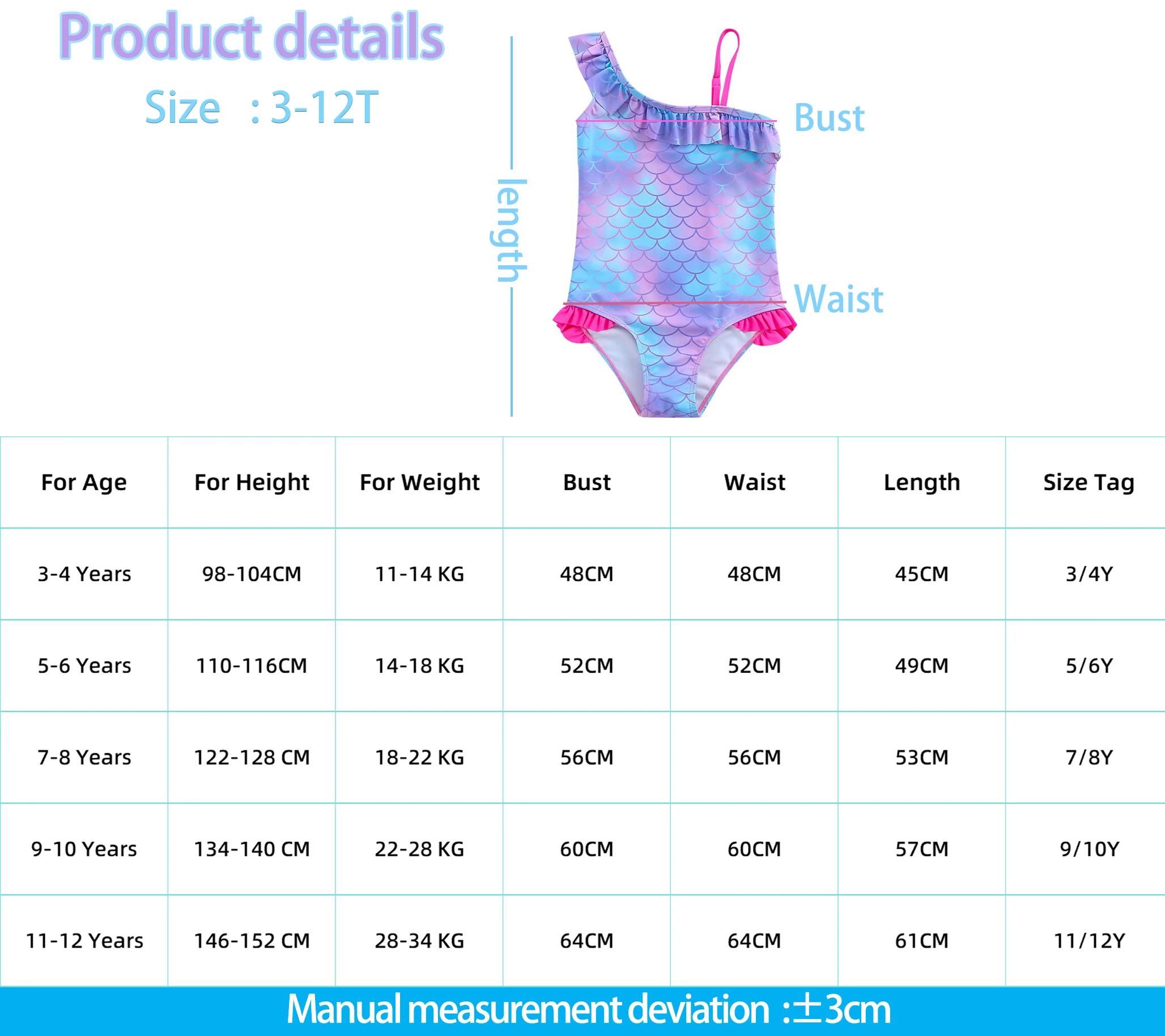 Pompompurin Girls Swimsuit Fashion Mermaid Fish Scale One-Piece Bathing Suits Children's Dresses Summer Swimwear Beach Suit Wear