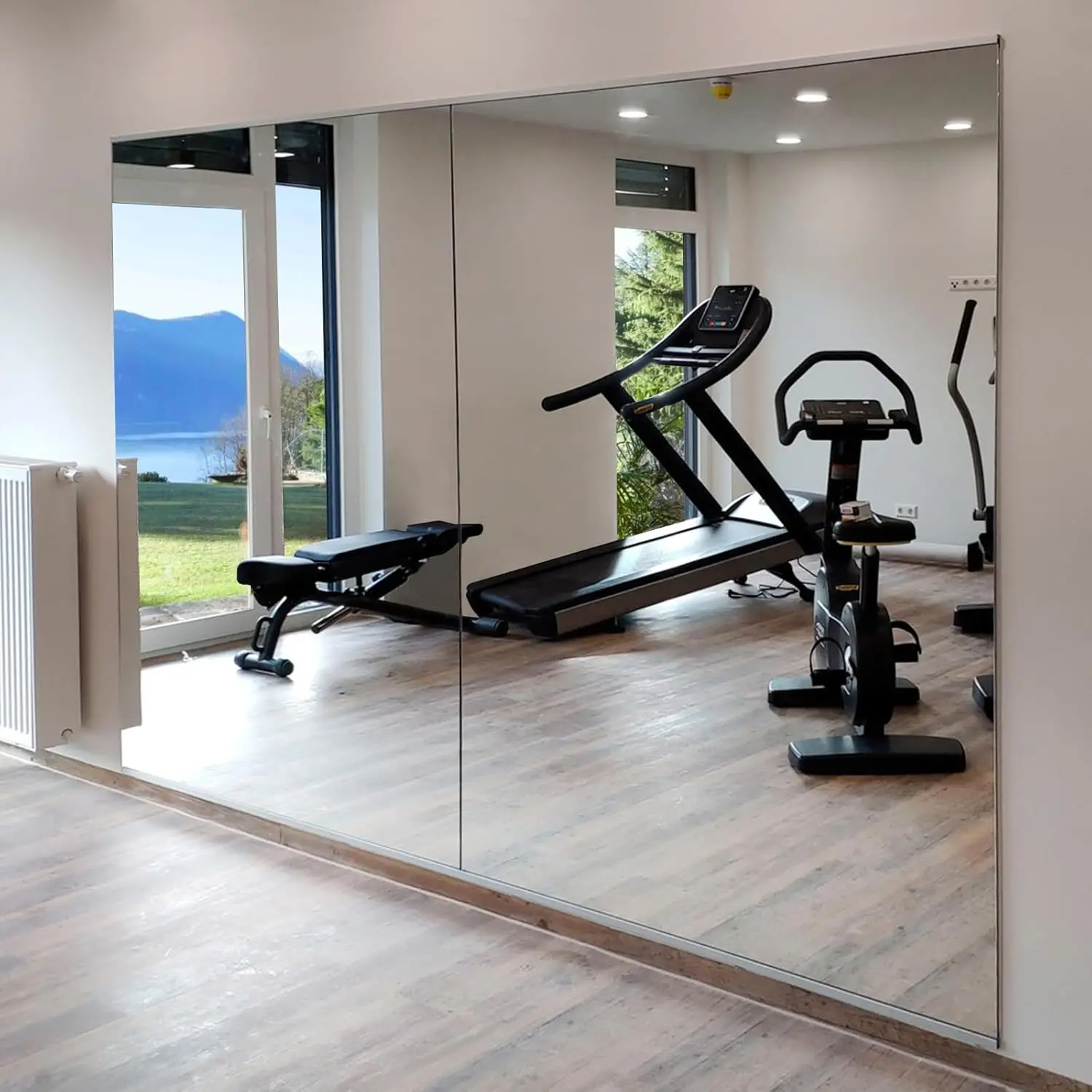 Large Home Gym Mirrors for Gym, 2Pcs 48