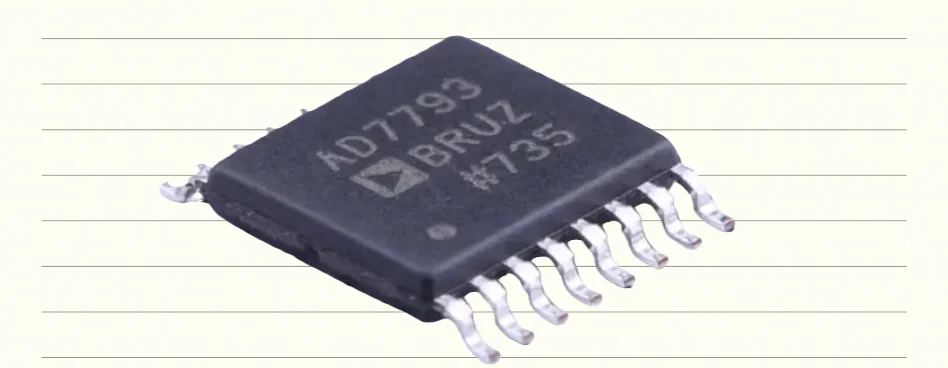 Brand new original AD7793BRUZ-REEL TSSOP-16 24 bit ∑ - Δ analog-to-digital converter (ADC) with 3 channels, low noise, low pow