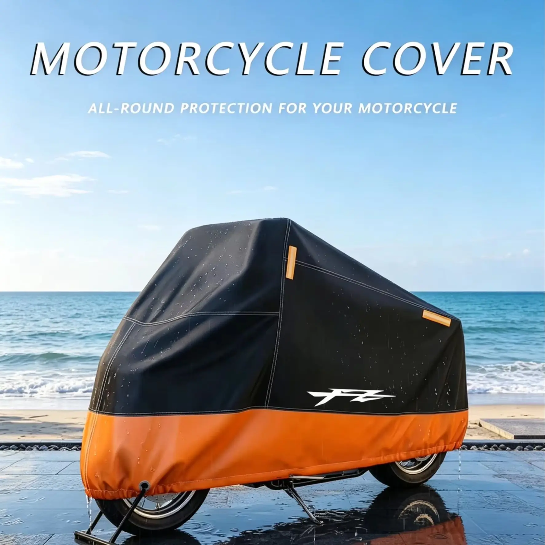 

All-Weather Motorcycle Cover – Rainproof & Waterproof Heavy Duty Polyester for Yamaha FZ / FZ-S / FZ-S Deluxe / FZ-X (150cc)