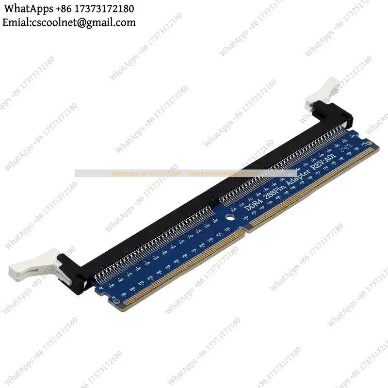 JS01 DDR4 288-Pin DIMM Adapter Riser Memory Tester Protection Circuit Board Expansion Card Hardware Accessory