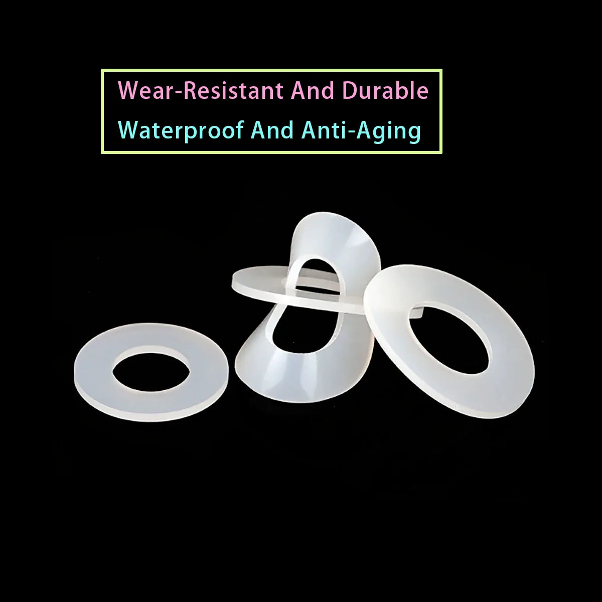 O-ring Silicone Seal Rubber Gasket Circular Flat Seal High Temperature Resistant Soft Seal O-ring ID 2-426mm