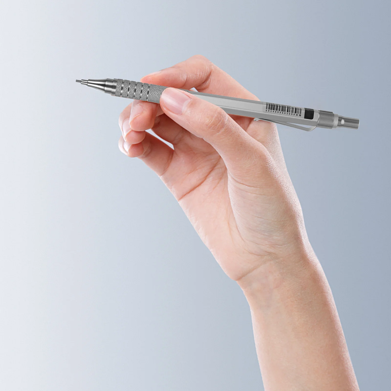 

Механический карандаш, автоматический, 0,7 мм, серебристый, для письма, рисования, черчения, выдвижной наконечник, набор сменных стержней, набор механических карандашей