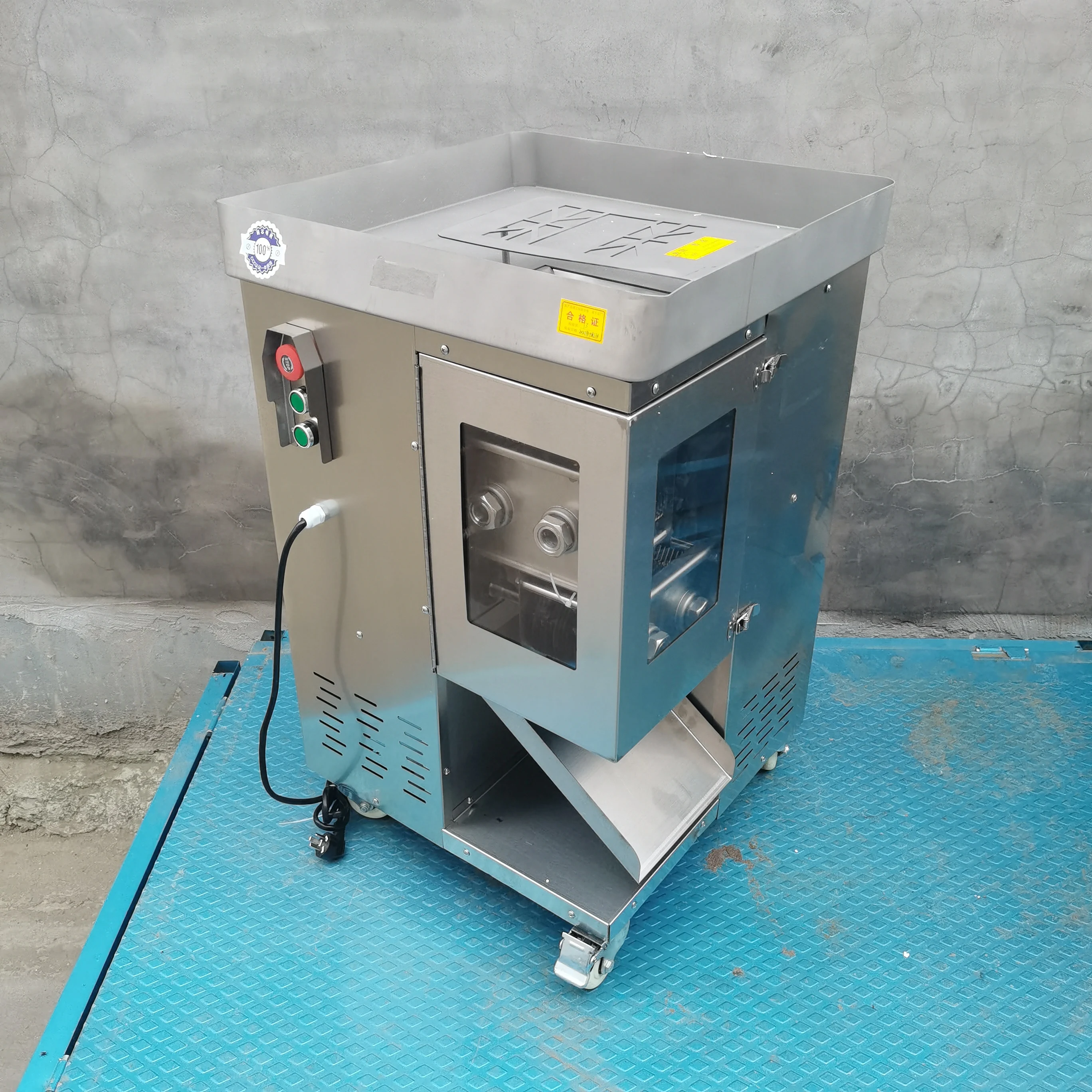 Stainless Steel Meat Cutter Fully Automatic Electric Dicing Machine Minced Meat Shredded Sliced Diced Cutting Tools