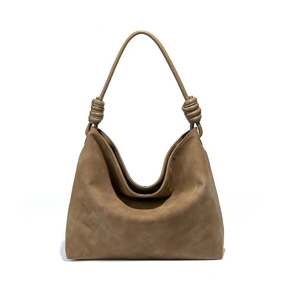 

2025 New Autumn And Winter Vintage Deer Fur Tote Bag, Armpit Bag, Casual Large Capacity Shoulder Crossbody Bag