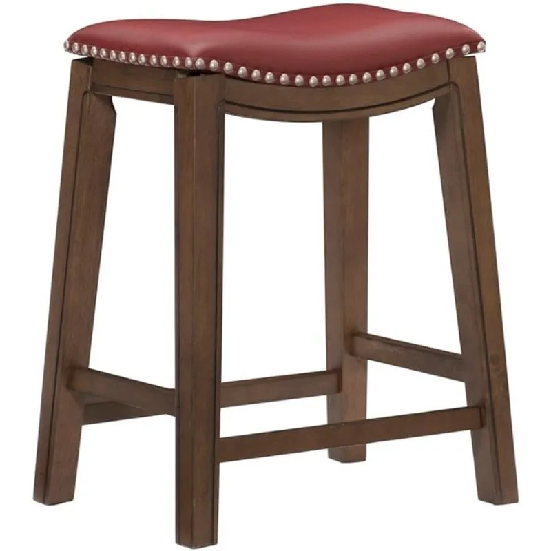 

Ordway Counter Height Bar Stool, 25"SH , Red