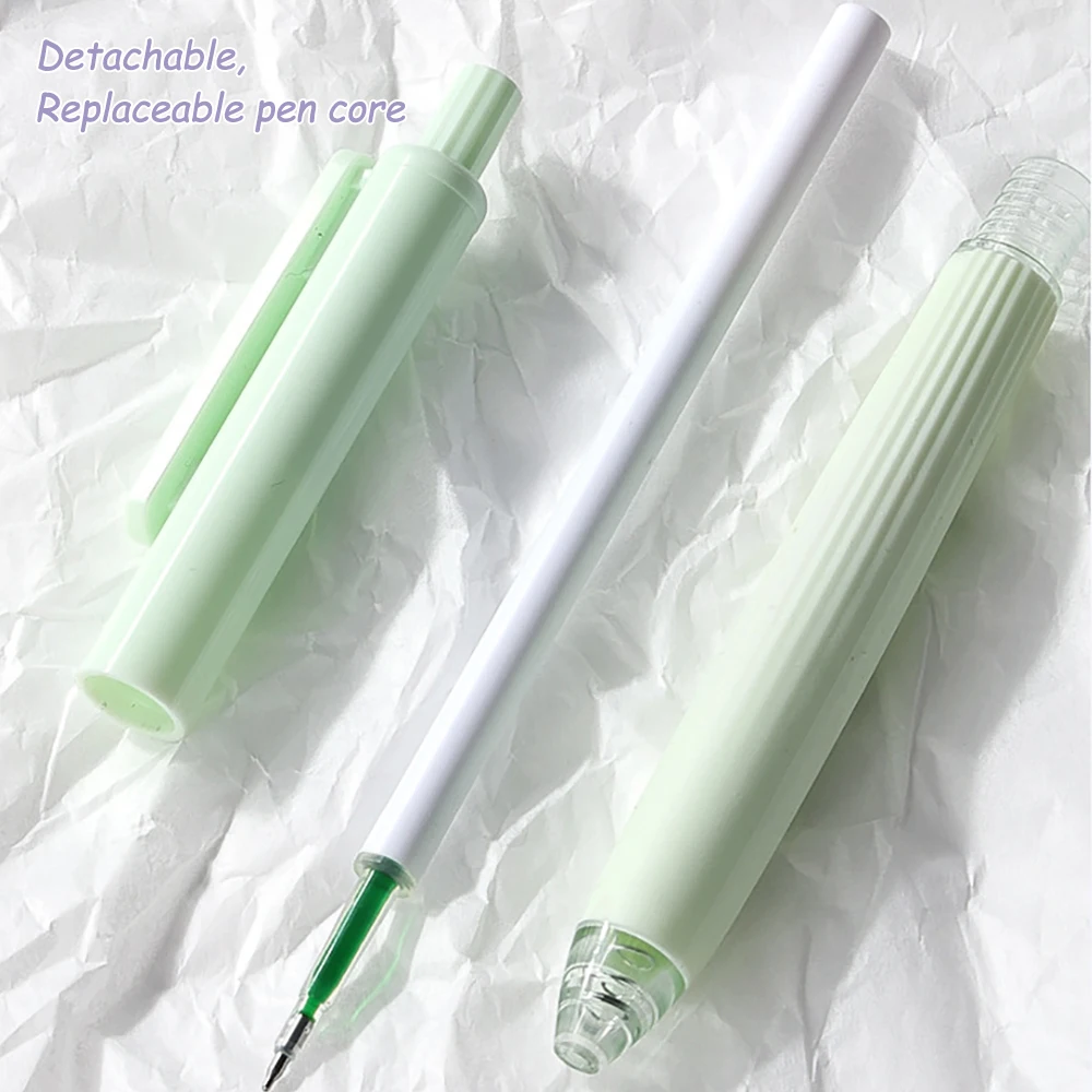 5pcs 0.5 mm Color Gel Pen For Note-taking Quick-drying Marker Pen Fine Tip Smooth Non-stick Ink Replaceable Refill
