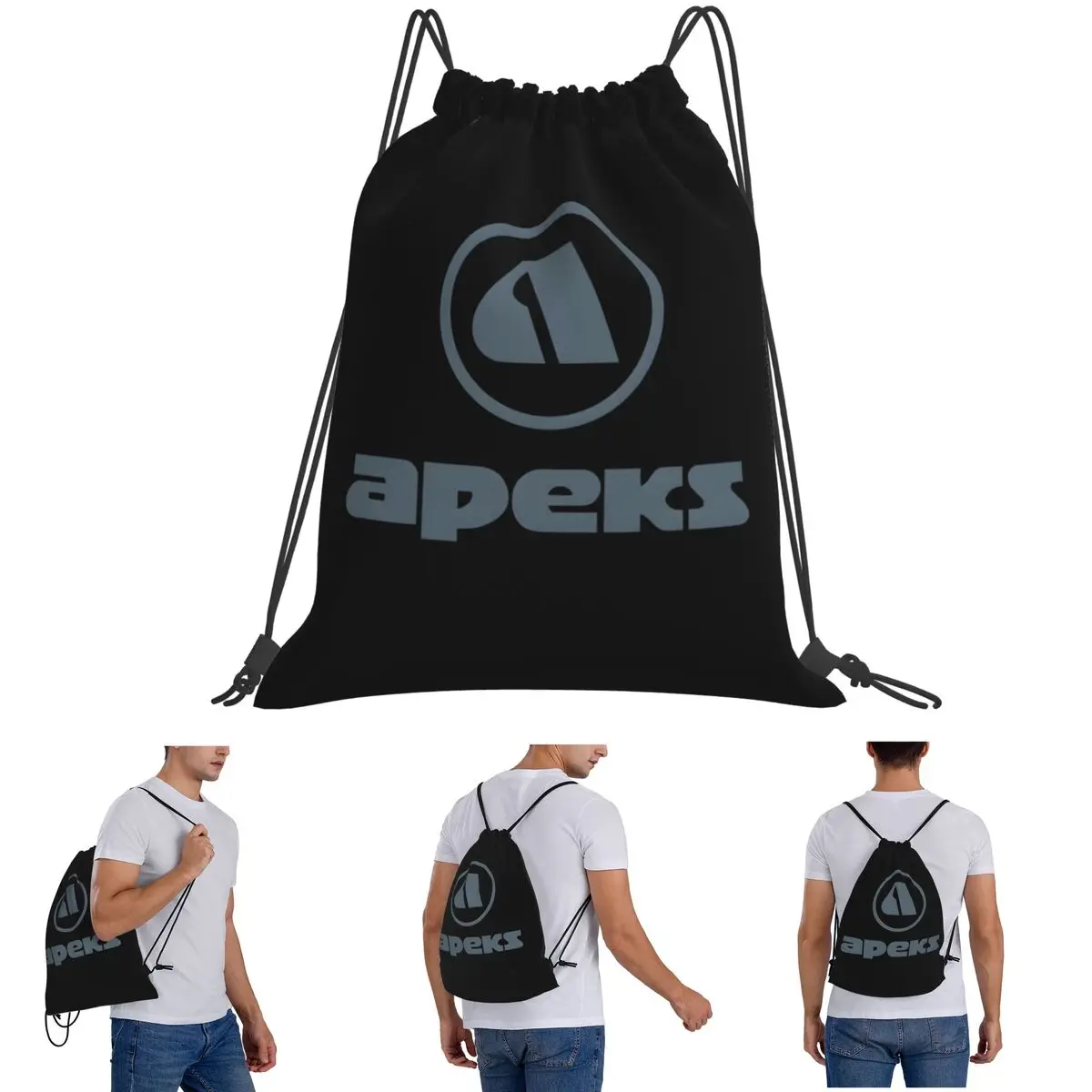 

Apeks Scuba Diving Equipment Backpacks Casual Drawstring Bundle Pocket Sundries Bag Book Bags For Man Woman School