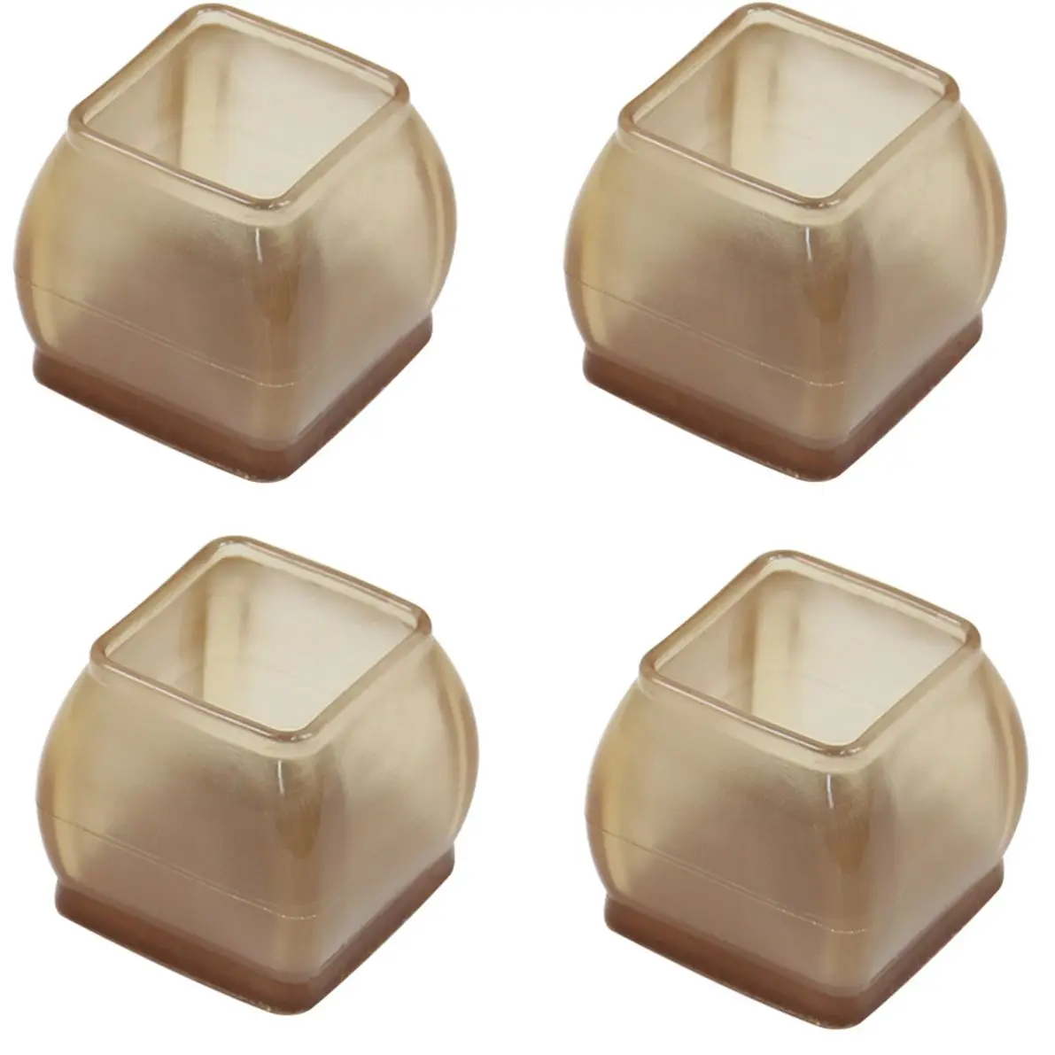 TPR Material Wear-resisting with Felt Reduce Noise Furniture Feet Pads Home Decor Chair Leg Caps Floor Protector Cover
