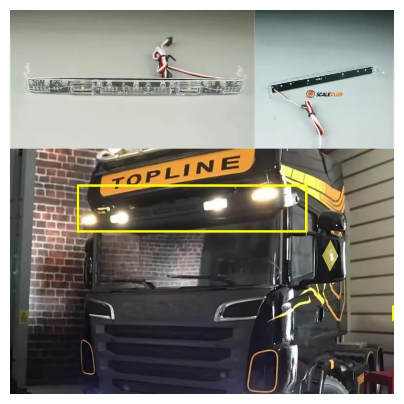 

Модель Scaleclub для Scania R620 R470 R730, купольный солнцезащитный козырек для Tamiya, MAN, Benz для Volvo, детали для радиоуправляемого прицепа