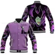 Villains Maleficent Baseball Jacket Disney Maleficent Casual Baseball Jacket