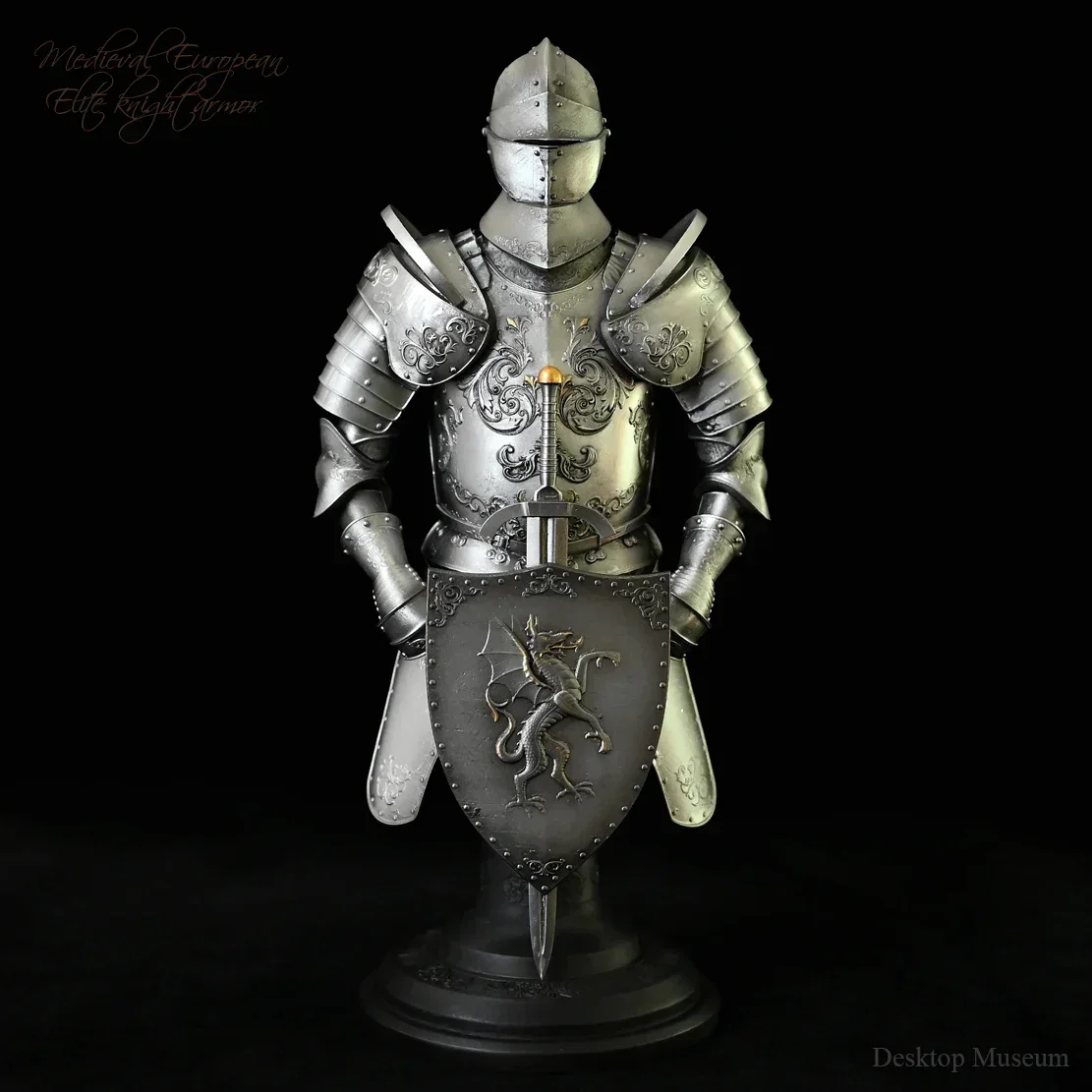 

190MM Resin home decoration craft ancient European medieval armour finished home decoration model LTCP-265