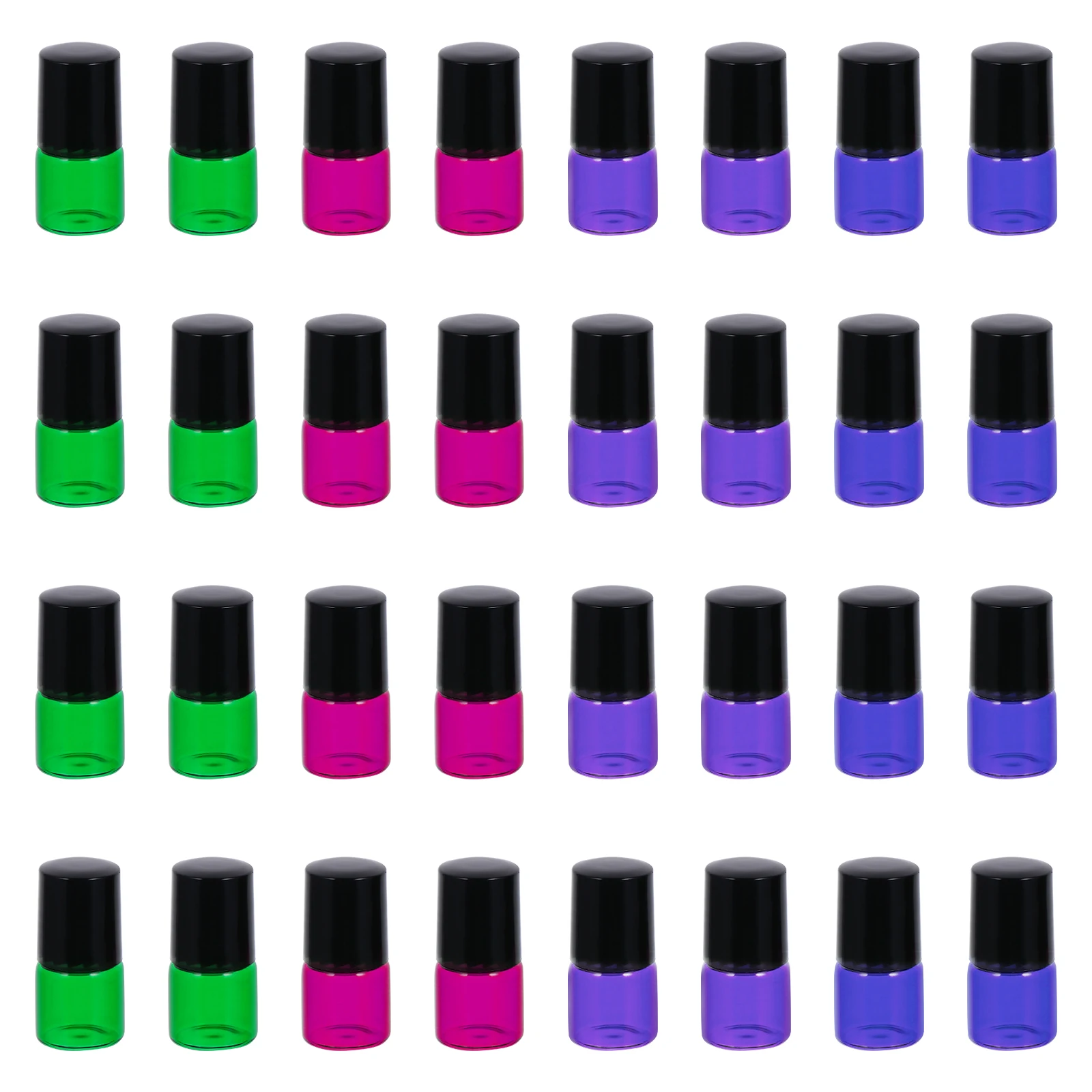

40Pcs Mini Essential Oil Roller Bottles Glass Leak Proof Roll on Bottles for Perfume Aromatherapy Portable Travel