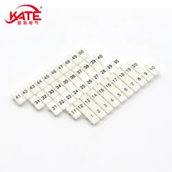 Zack Marking Strip Marking Plate DIN Rail UK Terminal Block Flame Retardant Identification Number Marking Terminal Accessory DEK