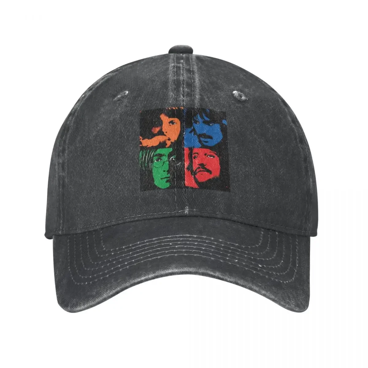 The Beatle Portraits Baseball Cap Stuff Casual Distressed Denim Excellent Musician Headwear Unisex Adjustable Hats Cap