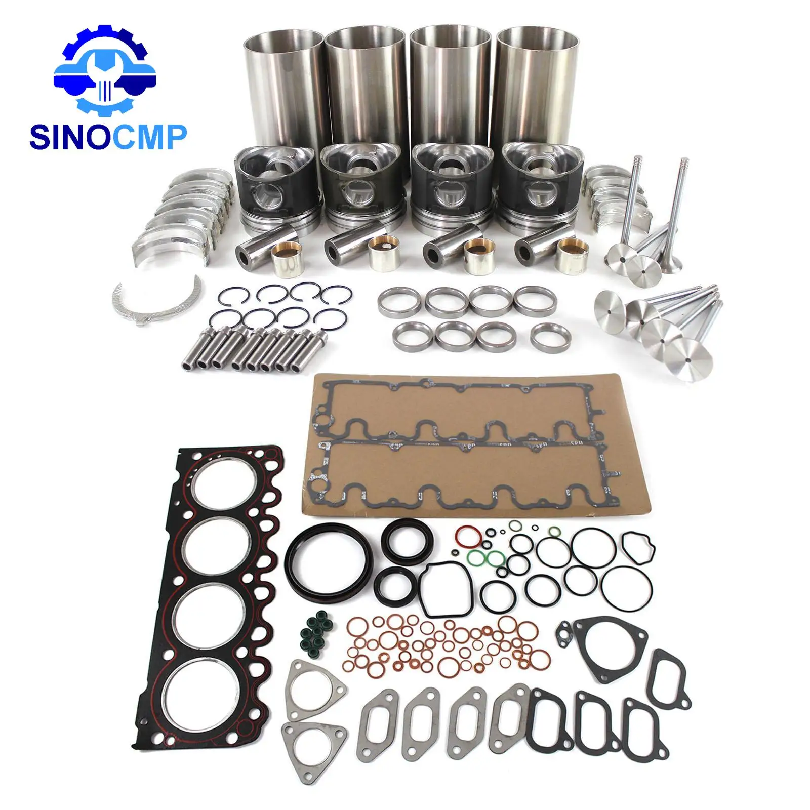 

BF4M1011F Engine Overhaul Rebuild Kit & Valves For Deutz BF4M1011 Bobcat 863 Skid Loader Excavators Tractor Forklift Truck