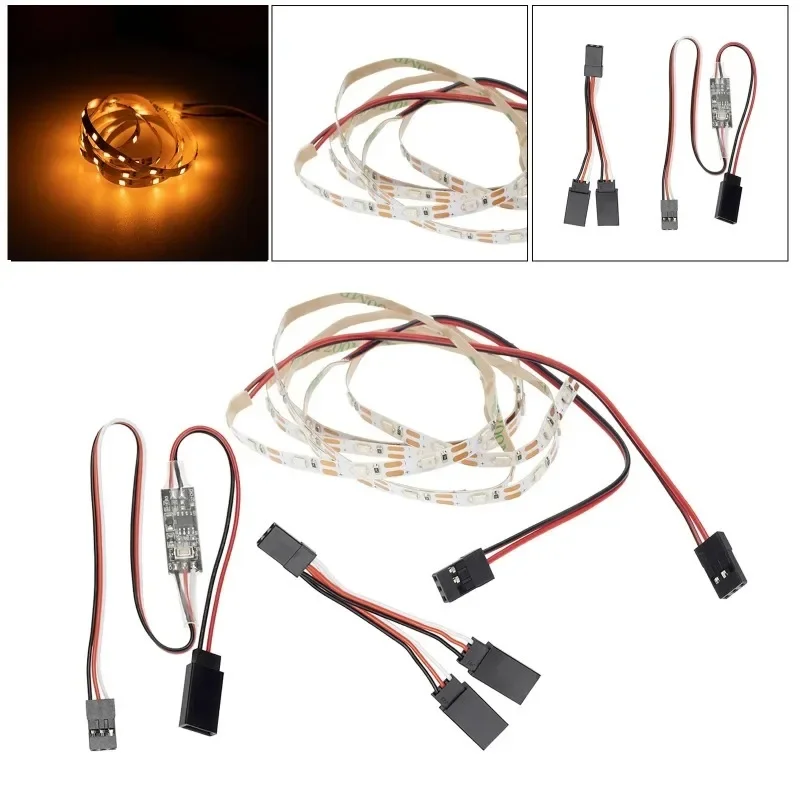 شريط إضاءة LED فائق السطوع يمكن التحكم فيه عن بعد لملحقات سيارة AR Wing Skyhunter RC ذات الجناح الثابت