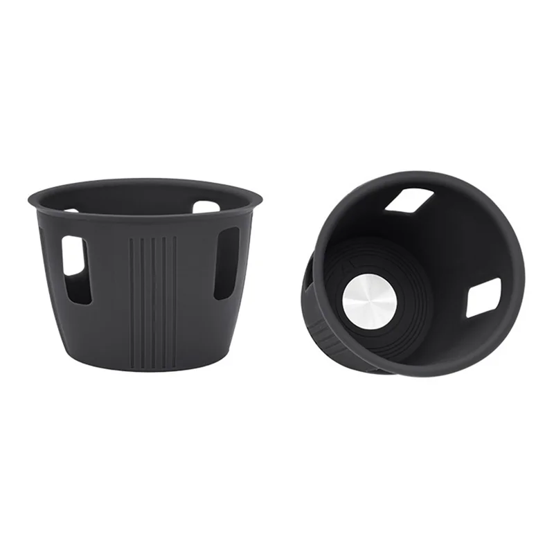 وسادة سيليكون لكوب الماء الخلفي للسيارة لقيادة أجزاء التعديل الداخلي المثالية Lixiang L7 2022 2023 (أسود) #1