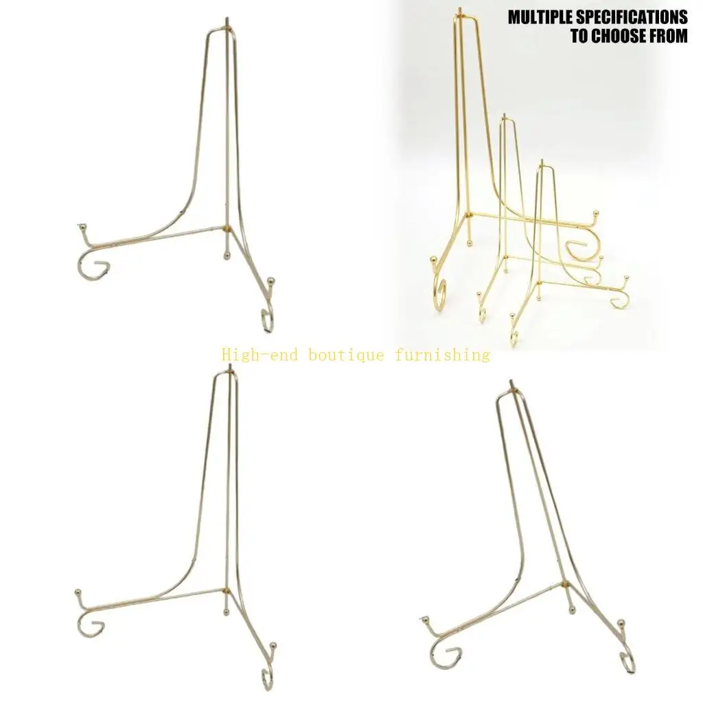 L9NB Multi Size Easels Picture Frame Stand Multifunctional Display Stands Rack in 3 Sizes for Functional Plate Presentation