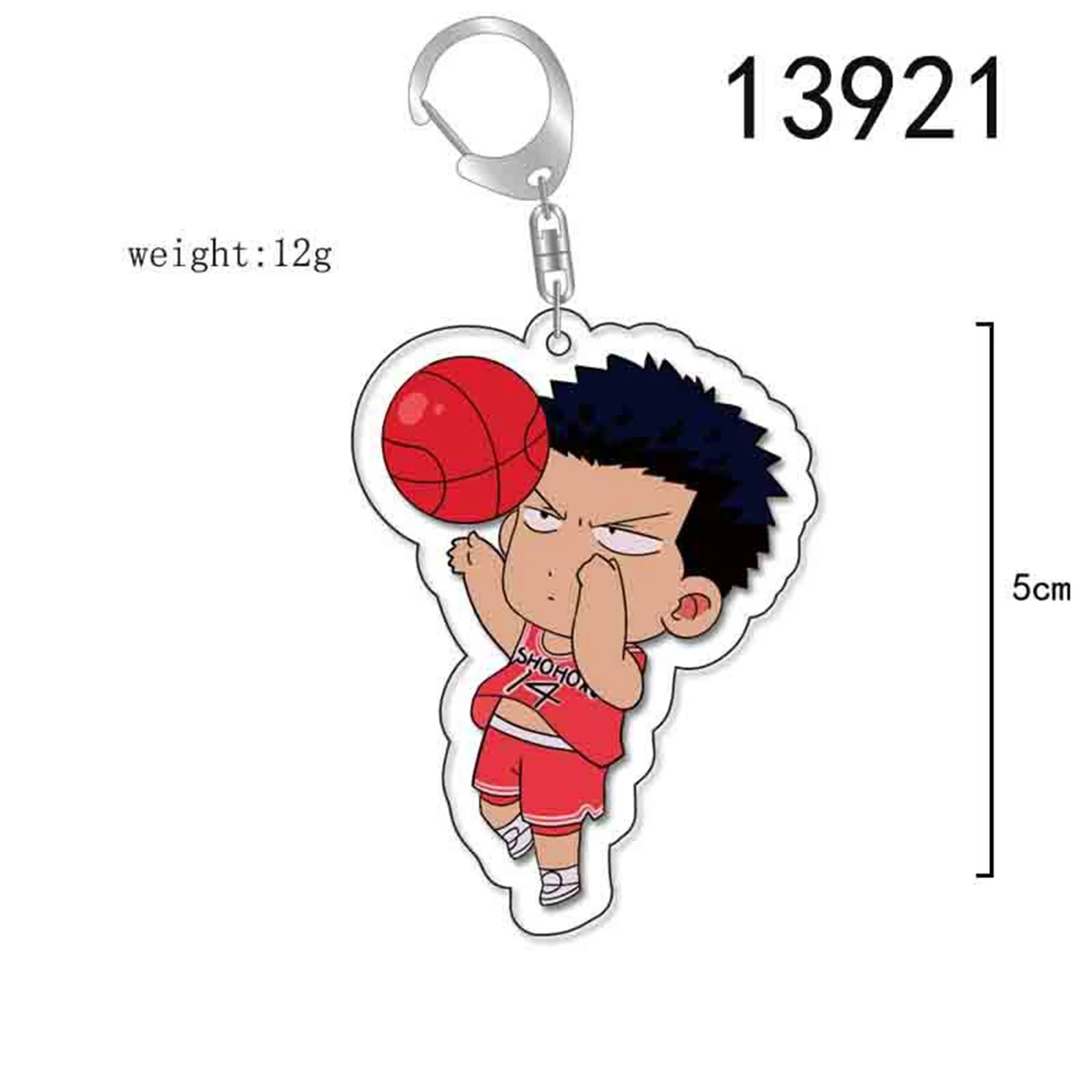 Porte-clés en acrylique Anime - Pendentif personnage de dessin animé Slam Dunk y2k, adapté aux sacs et aux clés, cadeaux de cosplay Cadeau parfait pour les fans