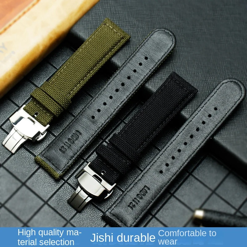 20mm waterproof nylon watch strap for Seiko watch strap outdoor sports canvas SRPC31J1 male PROSPEX series SSC295J1 male 21 22mm