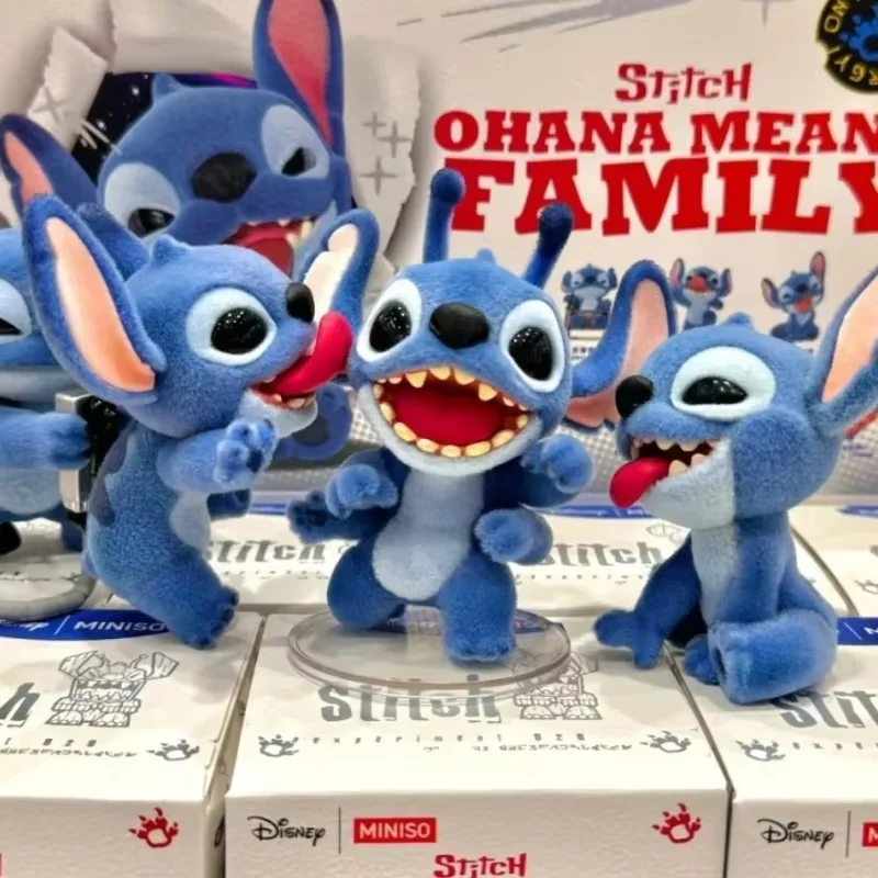 Подлинная стежка Ohana Means Family Series слепая коробка Kawaii Stitch украшения Mystery Box Decora аниме фигурка коллекция подарки игрушка