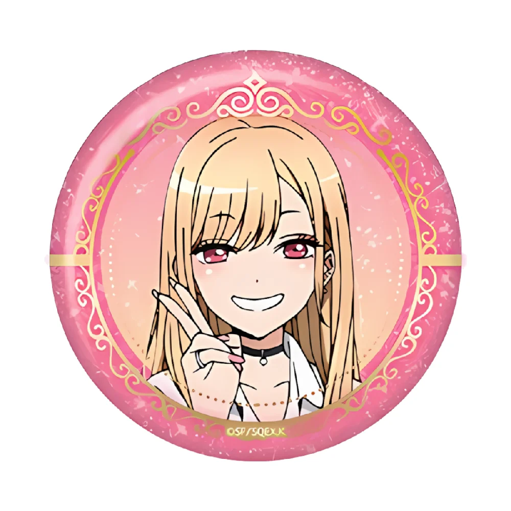 My Dress-Up Darling Marin Kitagawa Badge & Keychain Set Anime Fans Collectible Bag Decor Gift